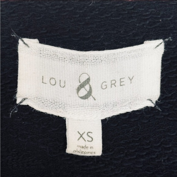 Lou & Grey Marled Knit Front Mixed Long Sleeve Pullover Sweater - Picture 5 of 6